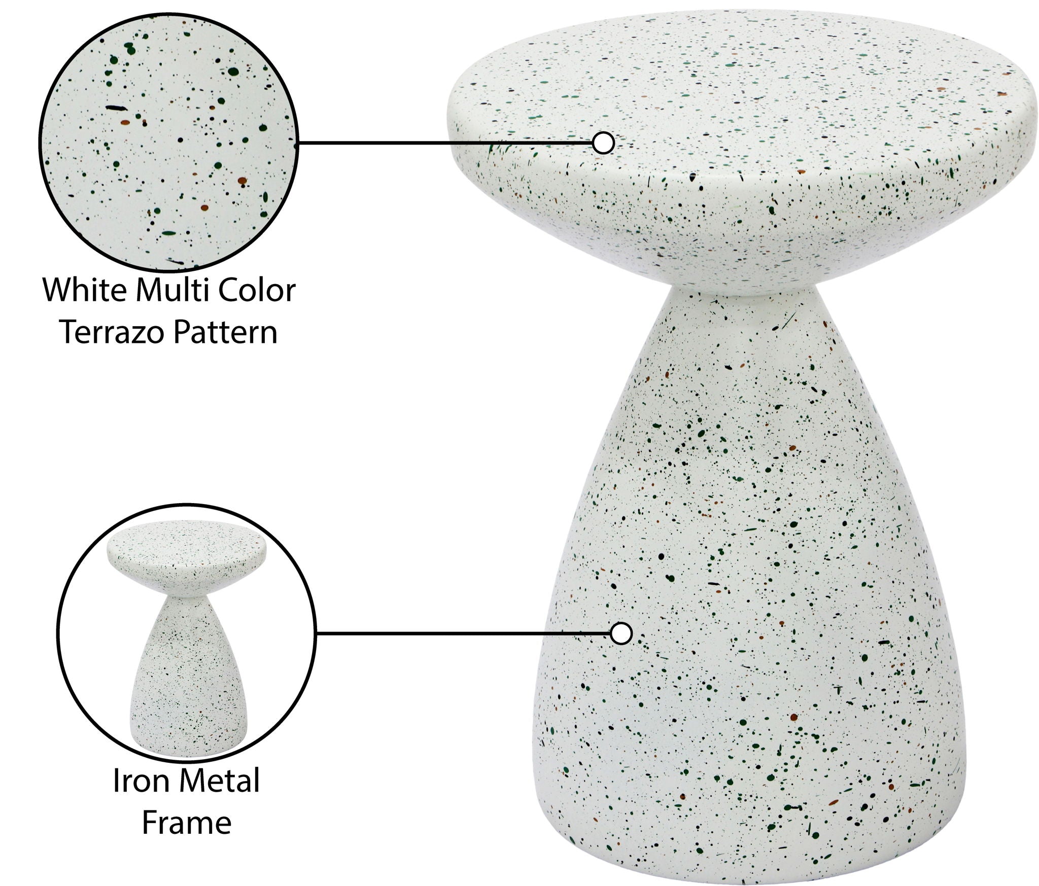 Anika - Iron Terrazzo Table