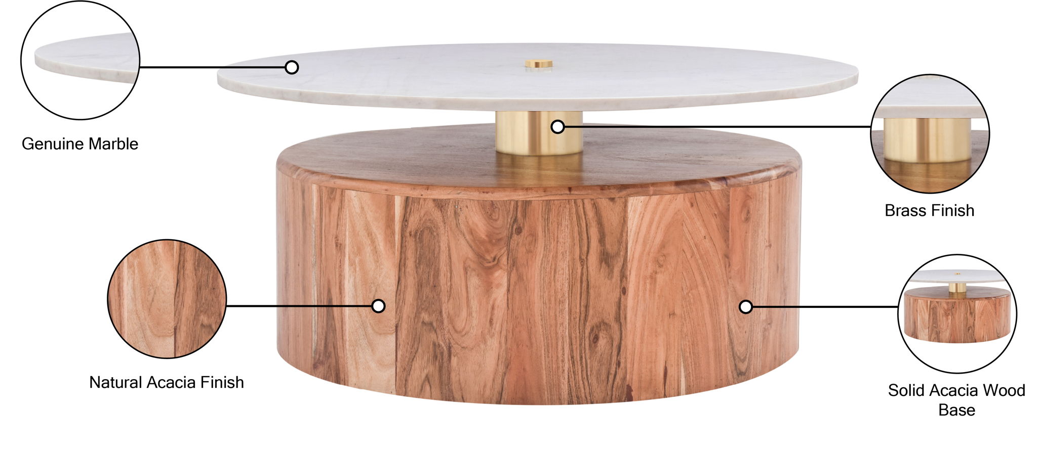 Stonewood - Coffee Table - Acacia Wood