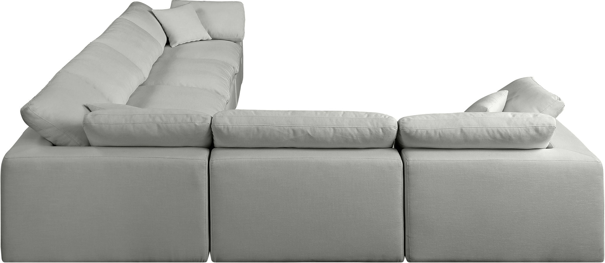 Comfy - 6 Piece Linen Modular Corner Sectional