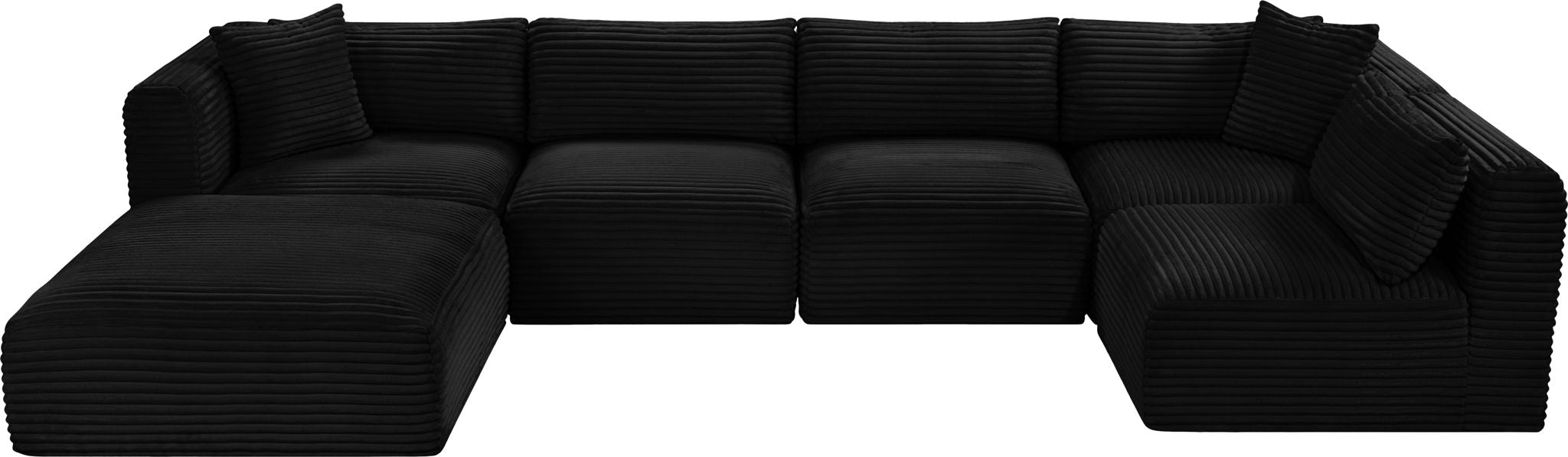 Shaggy - 6 Piece Modular U-Shaped Sectional