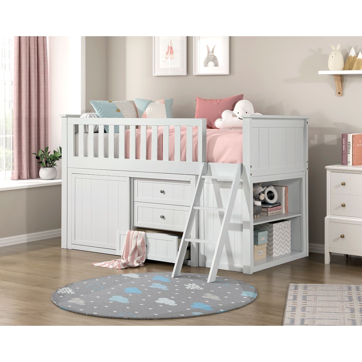 Galen - Low Loft Bunk Bed