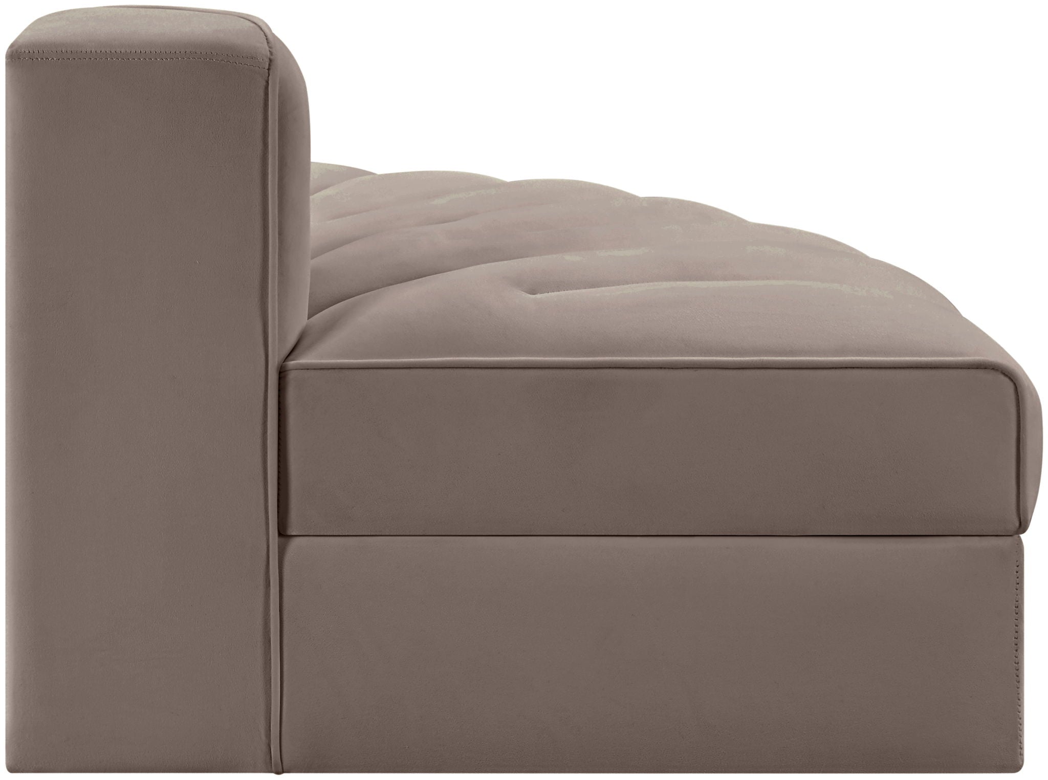 Rummi - Velvet Performance Fabric Upholstered Modular Chair