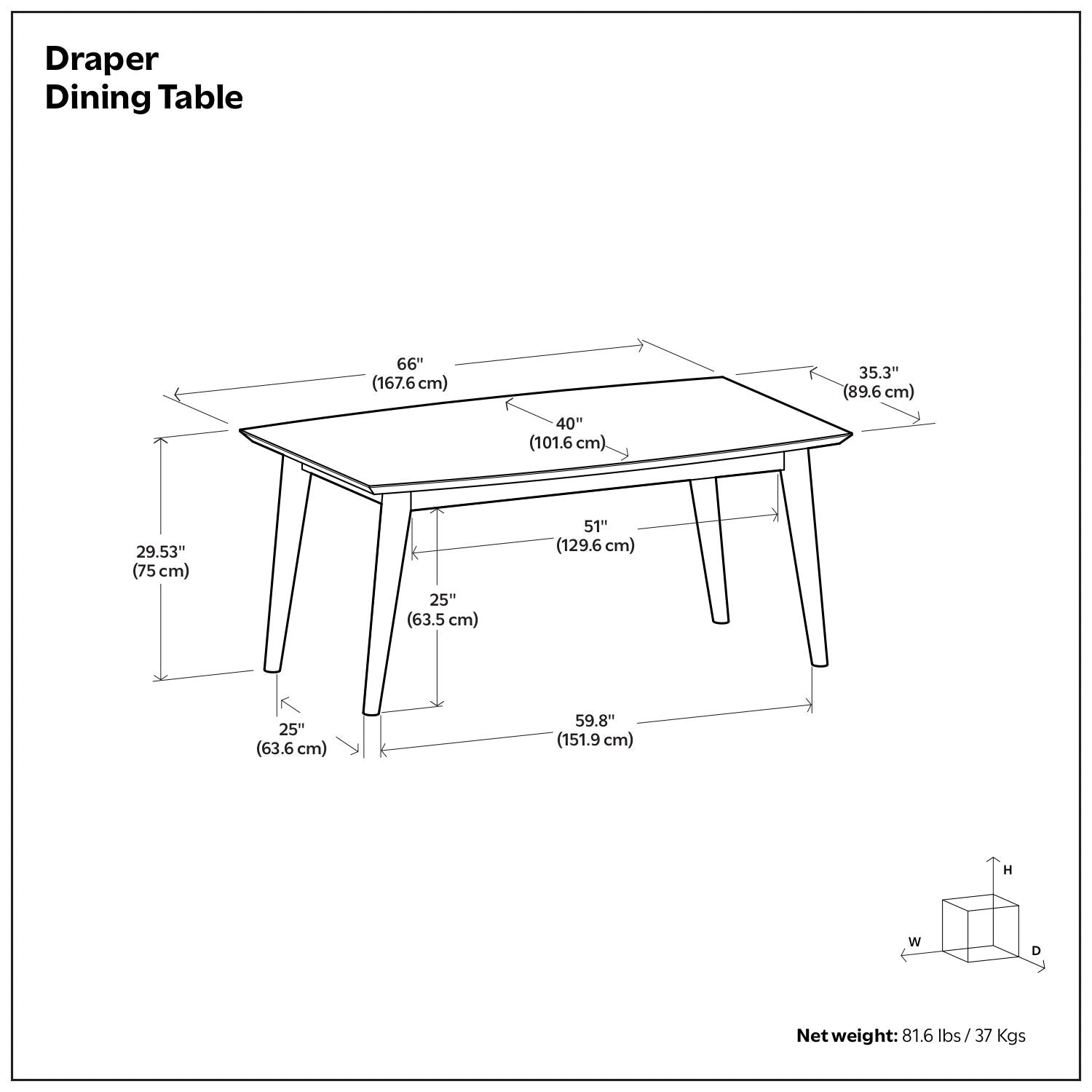Draper - Dining Table - Oak