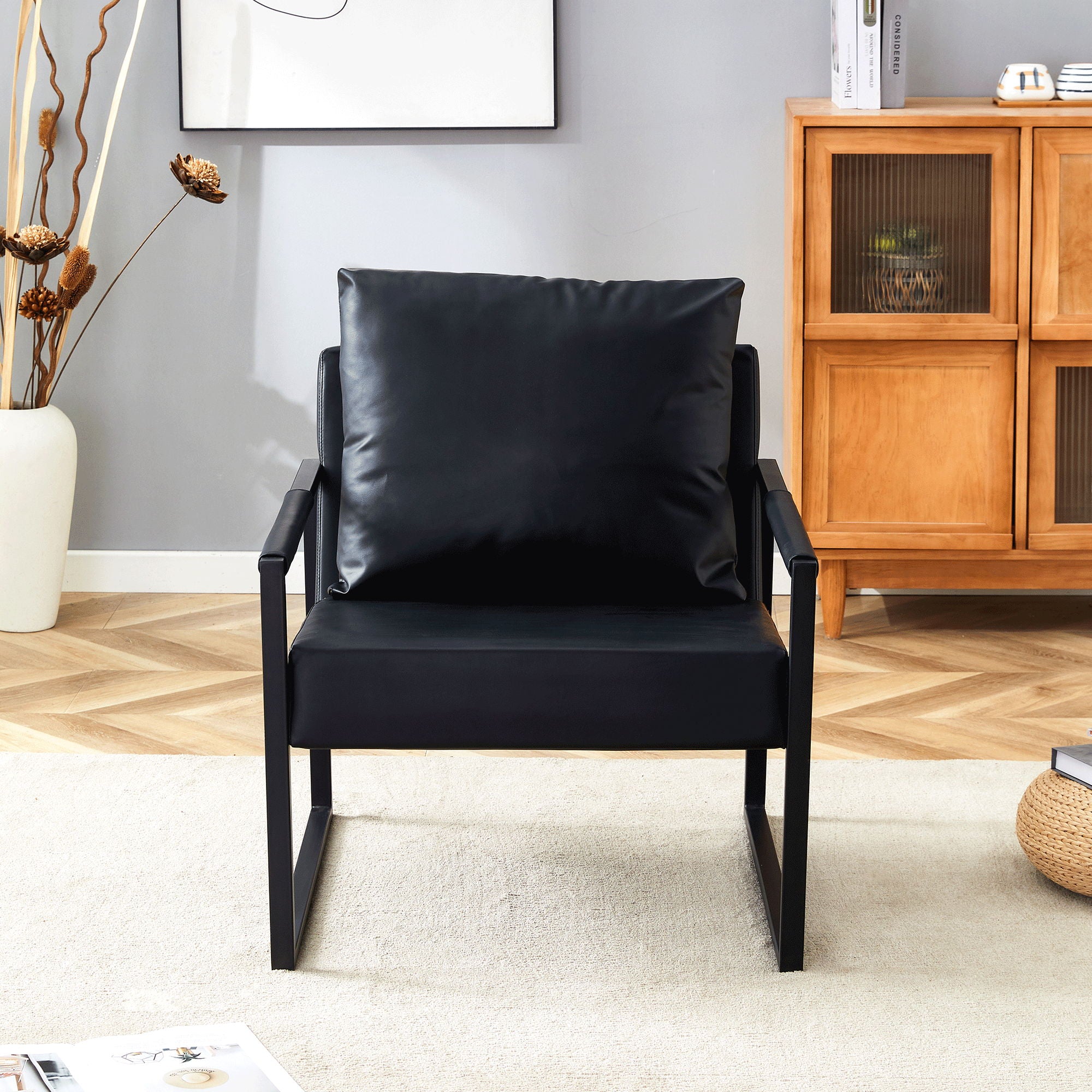 Classic And Metal Frame Sofa, Ergonomically Designed, A Perfect Blend Of Modern And Industrial Styles