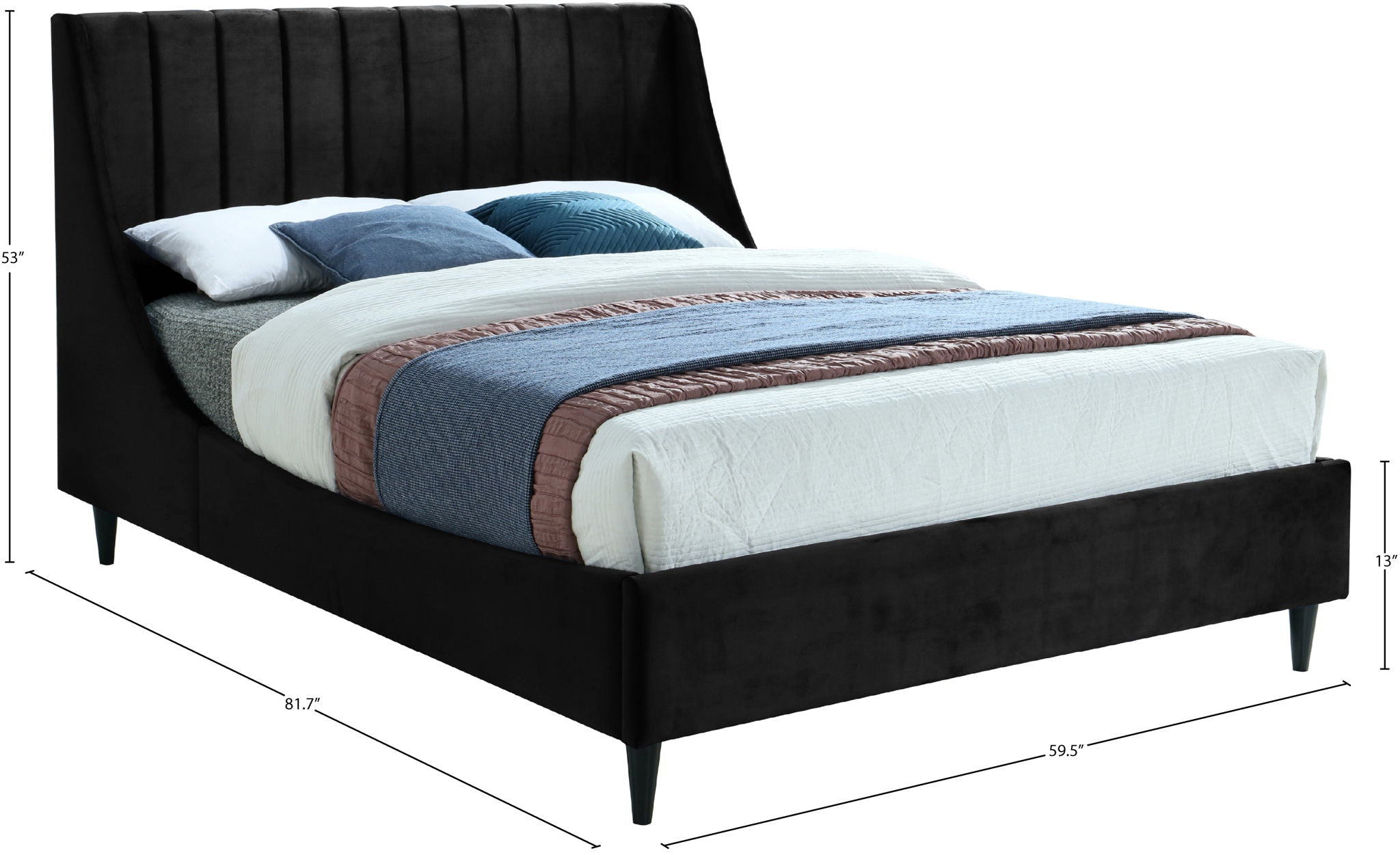 Eva - Velvet Bed