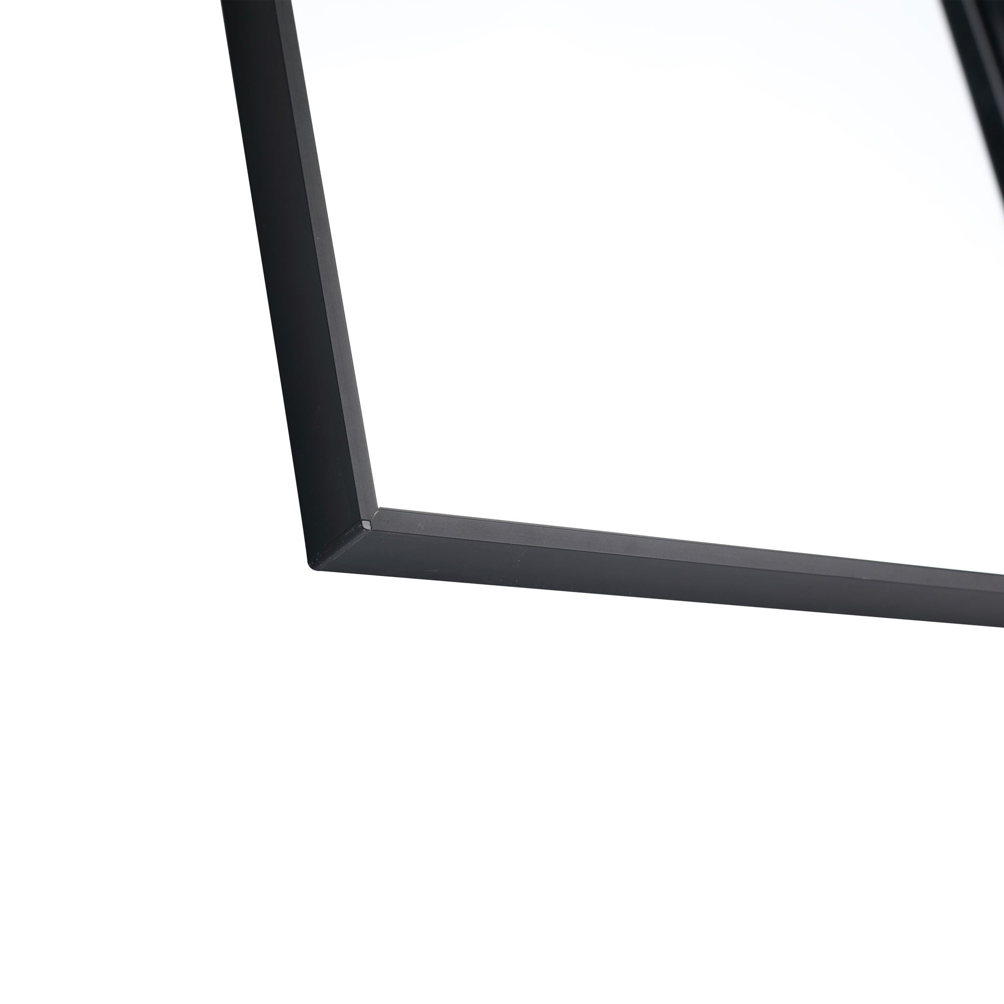 20" Rectangular Wall Mounted Mirror - Black