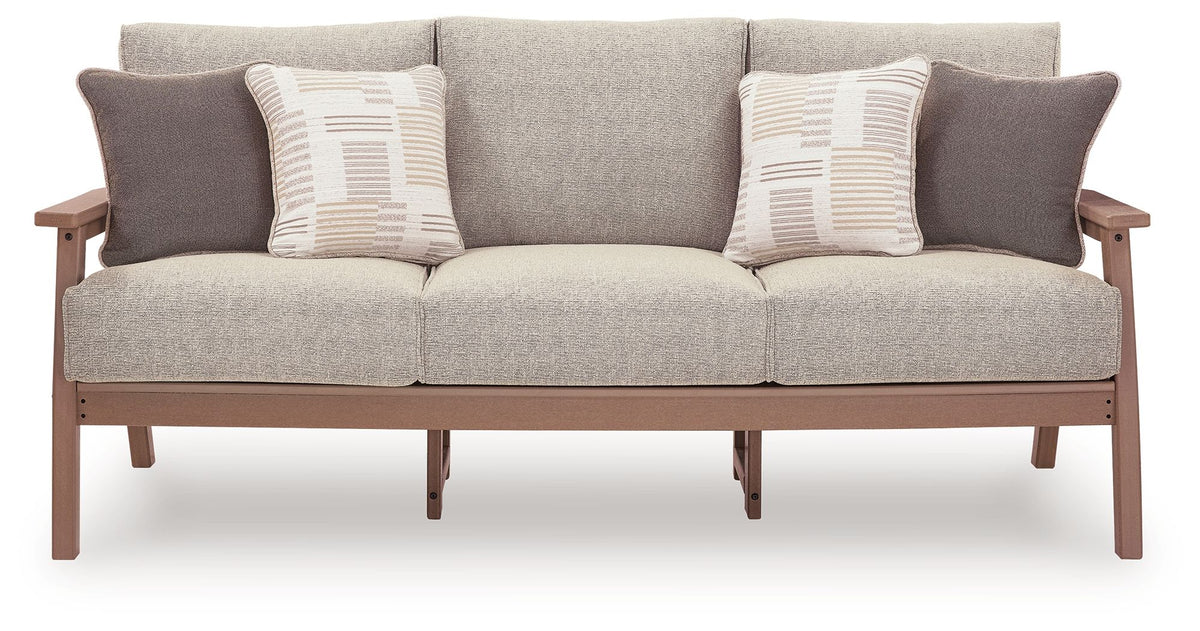 Grover Beach - Sofa With Cushion - Driftwood