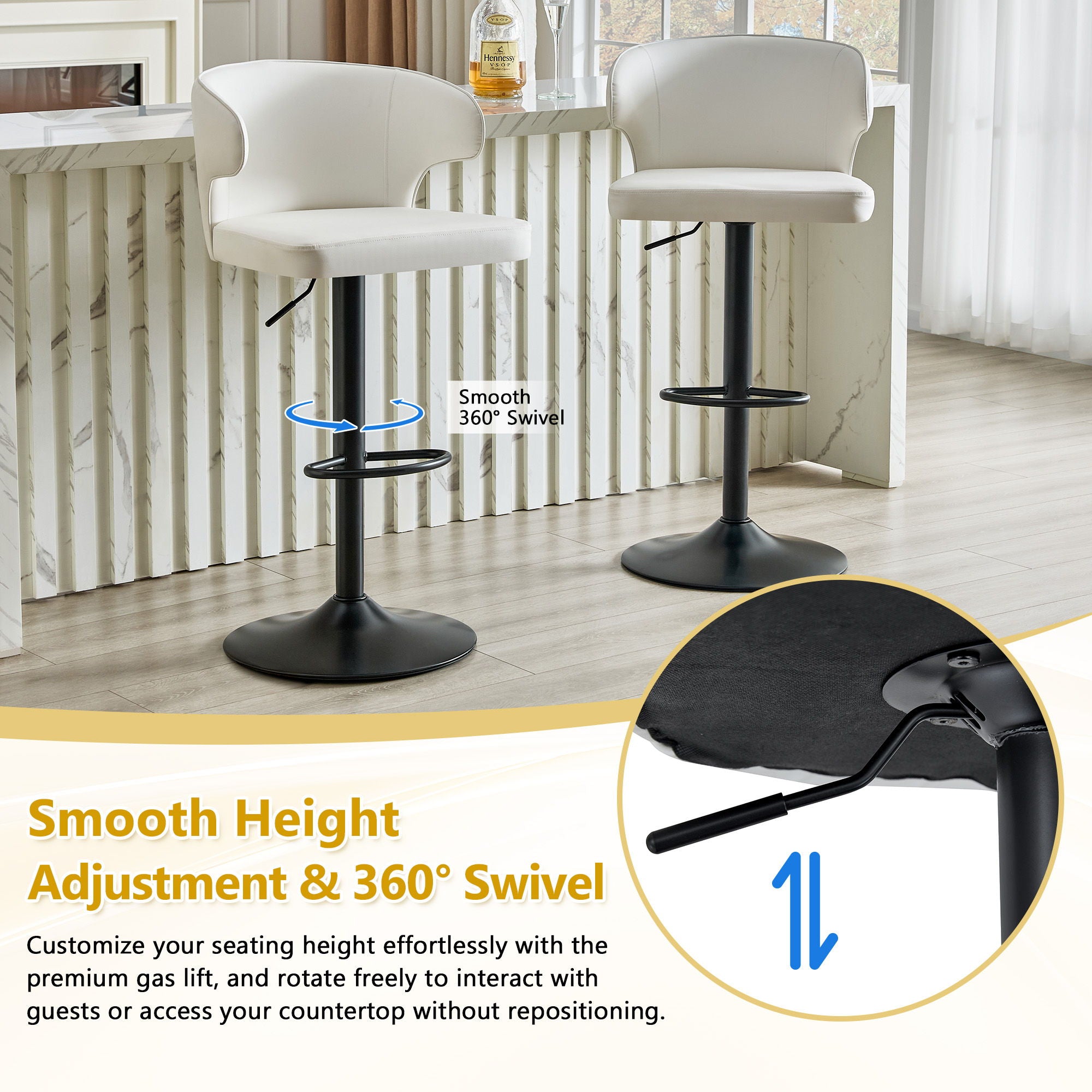 Adjustable Swivel Bar Chair
