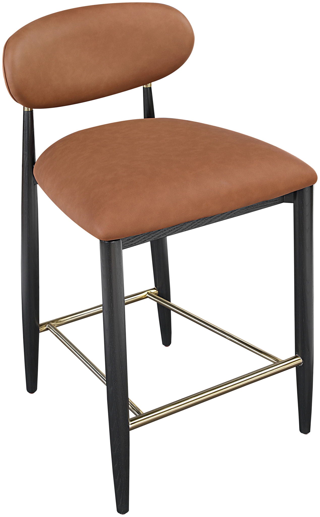 Riccio - Stool - Black And Gold Frame