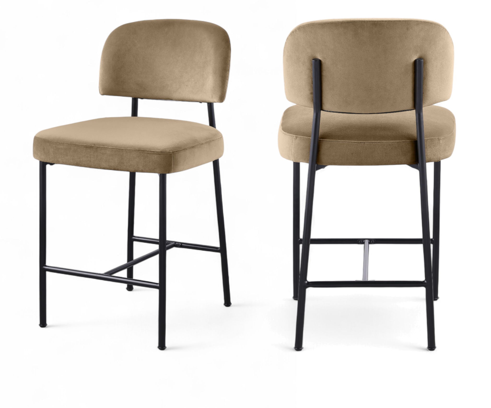 Zarelle - Performance Fabric Upholstered Counter Stool (Set of 2)