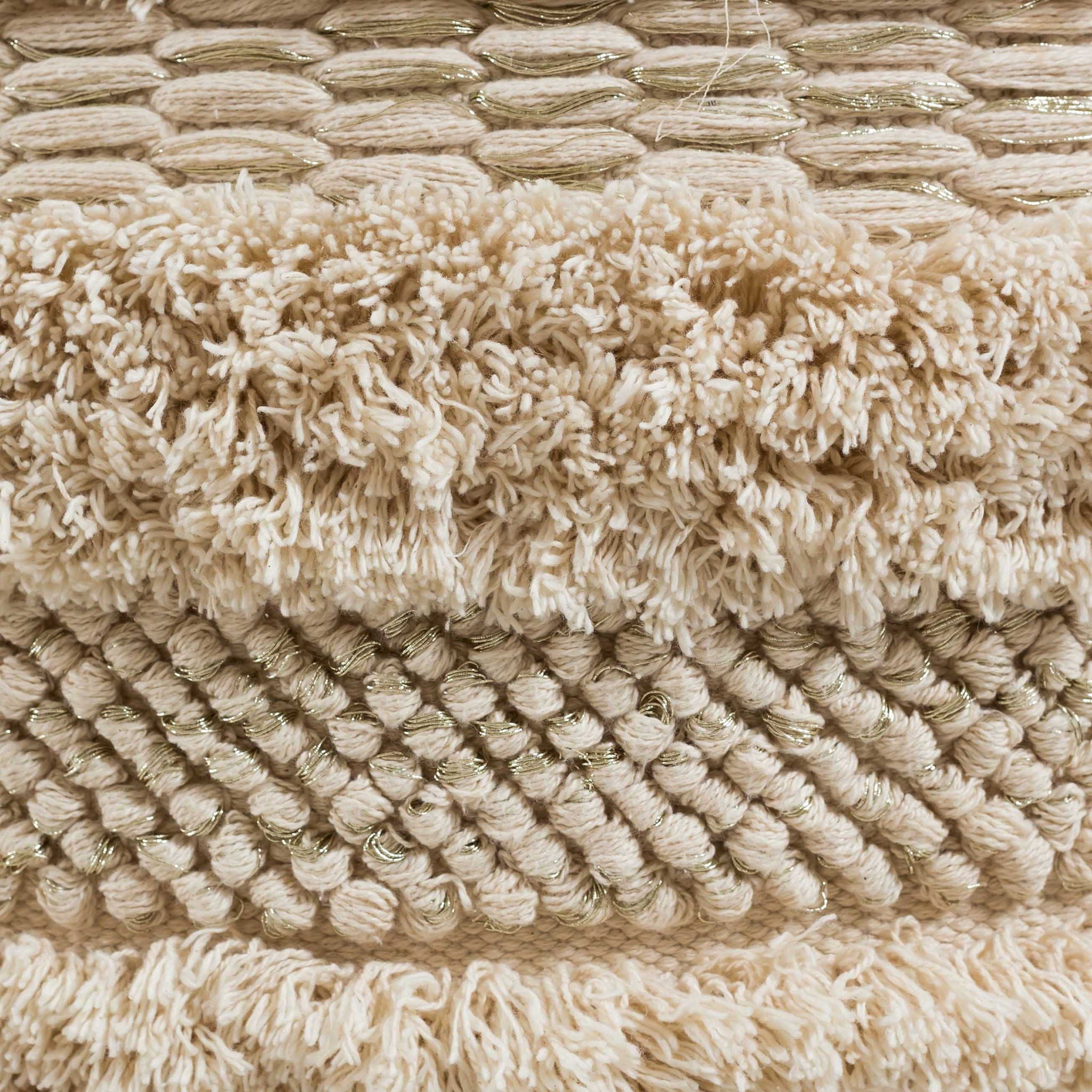 Yorba - Cotton Pouf - Beige