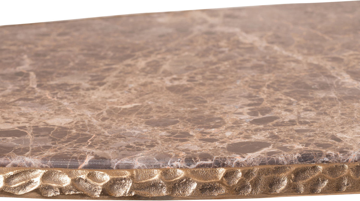 Gild - Aluminum Base And Genuine Marble Top Table