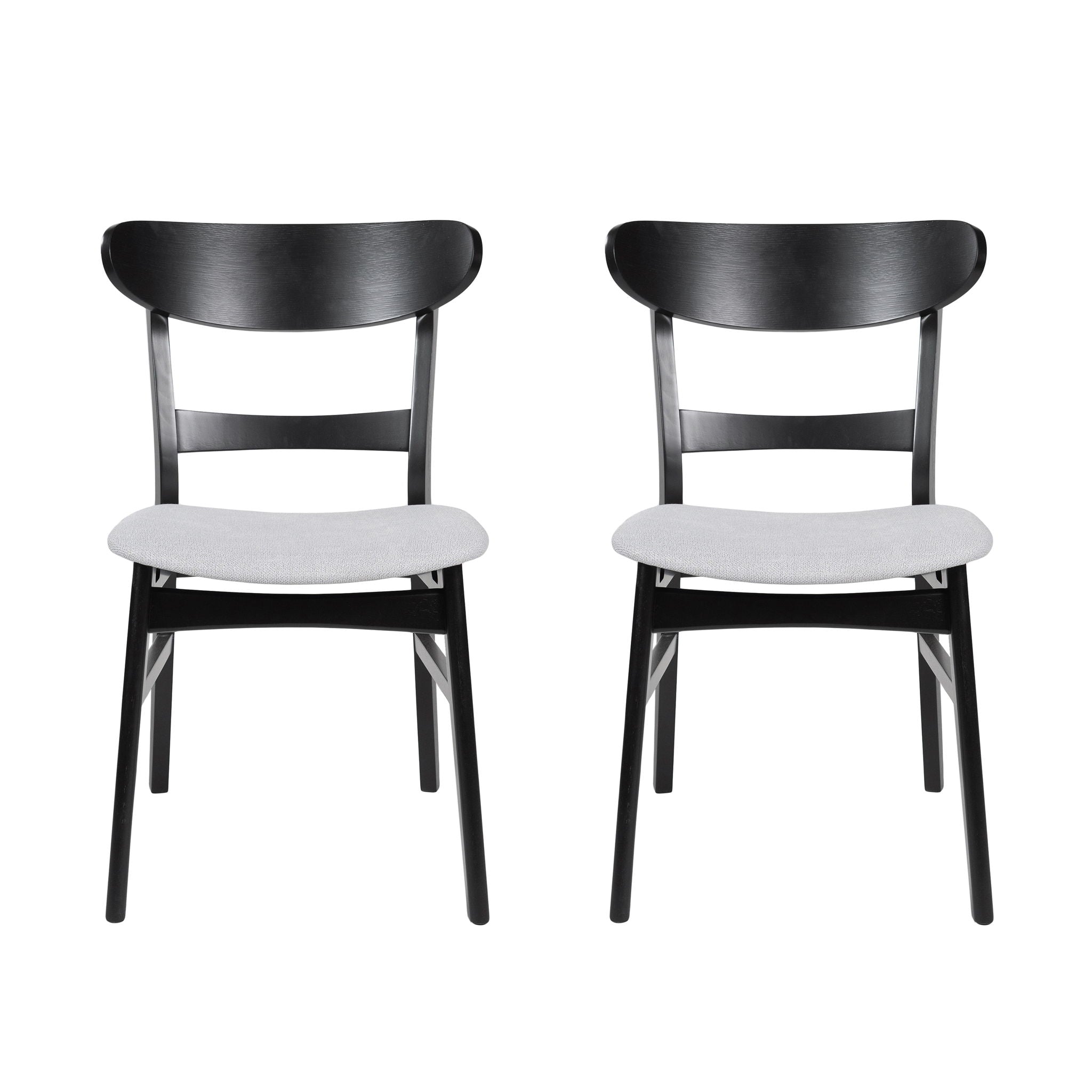 Modern Dining Chairs With Cushioned Seat (Set of 2)