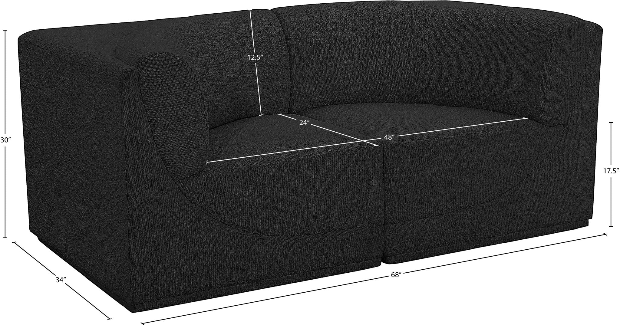 Ollie - 2 Seat Modular Sofa