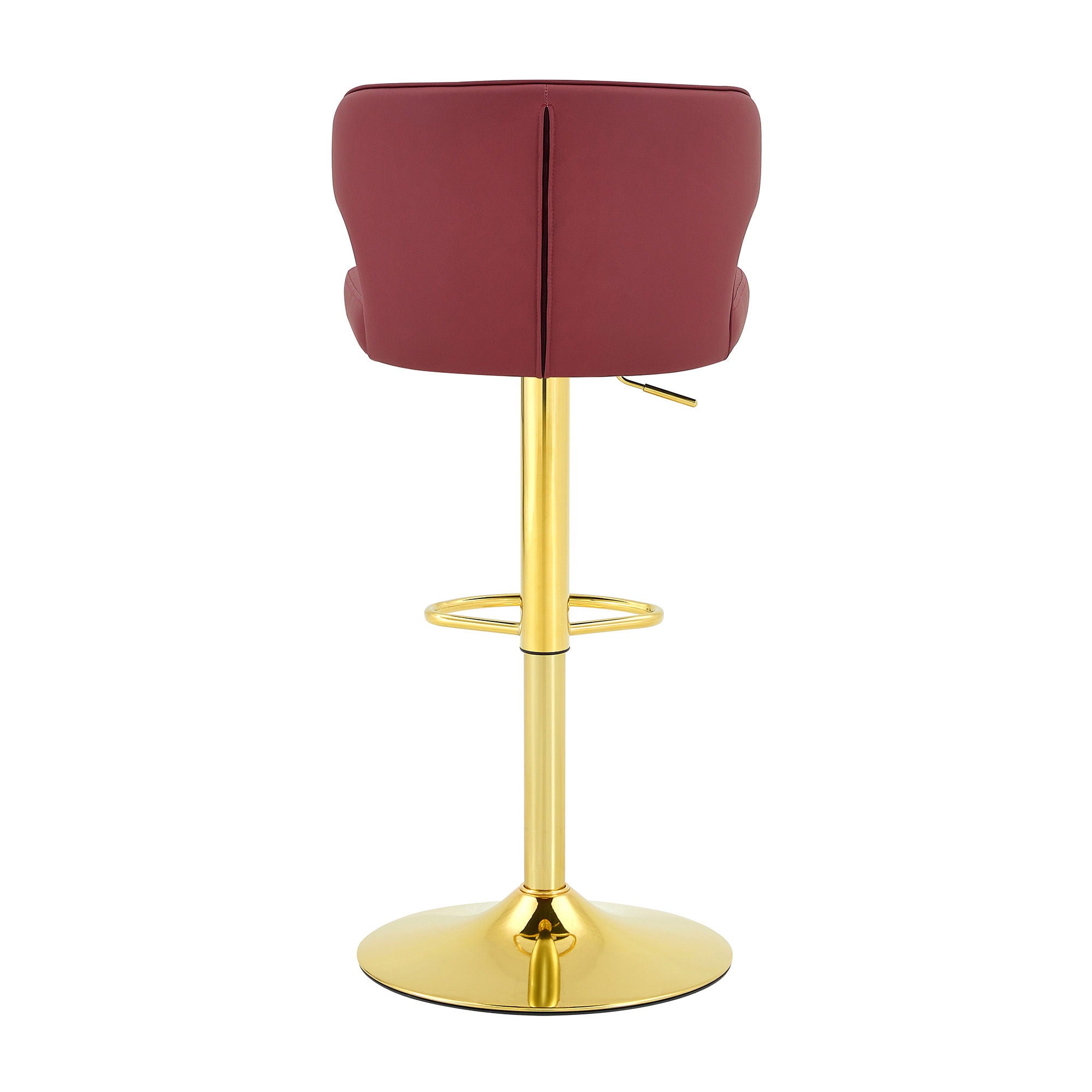 Adjustable Swivel Bar Chair With High Back Support