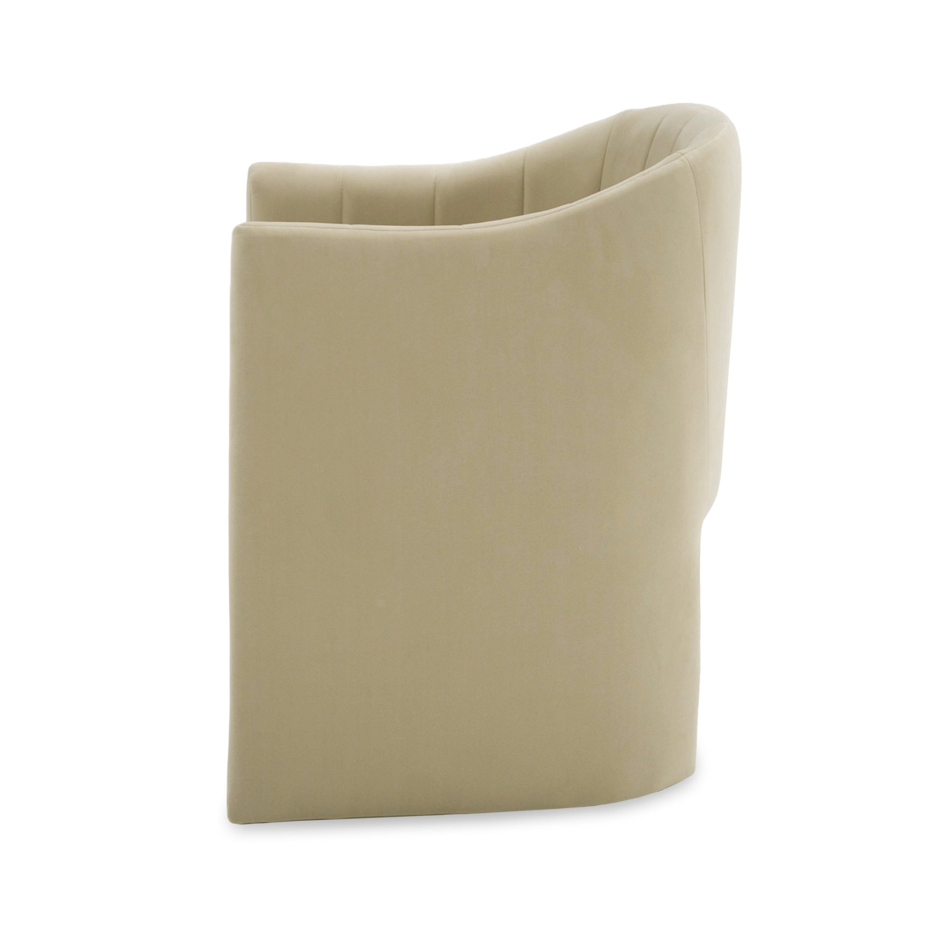 Modrest Danube - Modern Beige Fabric Dining Chair
