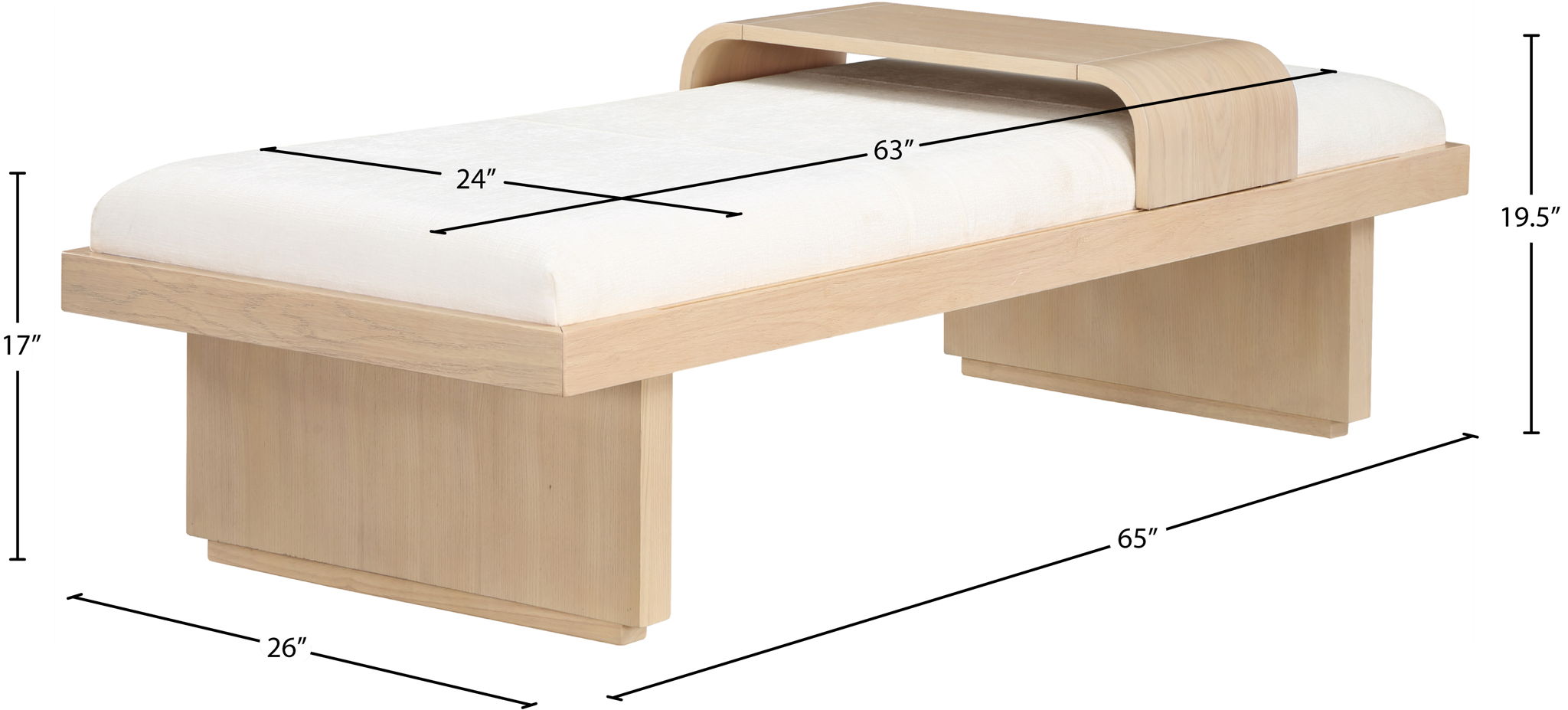 Arlington - Bench - Natural Base