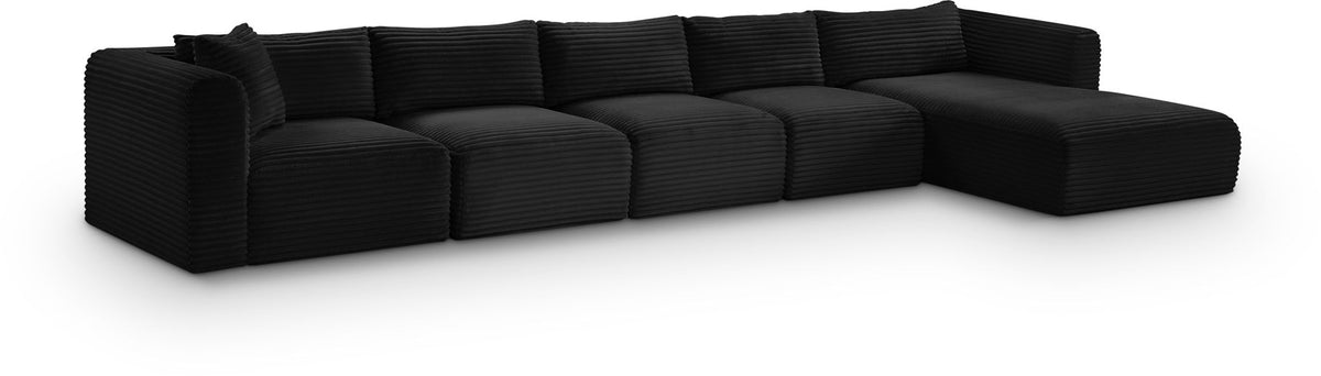 Shaggy - 5 Piece Modular Sectional With Chaise