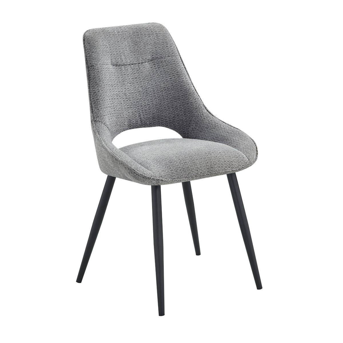 Thea - 5 Piece Dining Room Set (Table & 4 Side Chairs) - Black / Gray