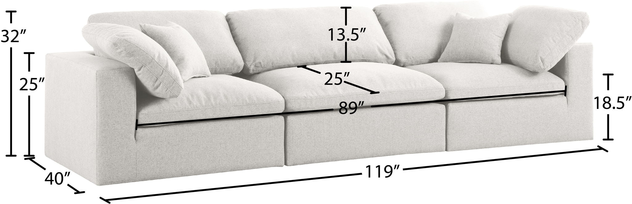 Serene - Modular 3 Seat Sofa