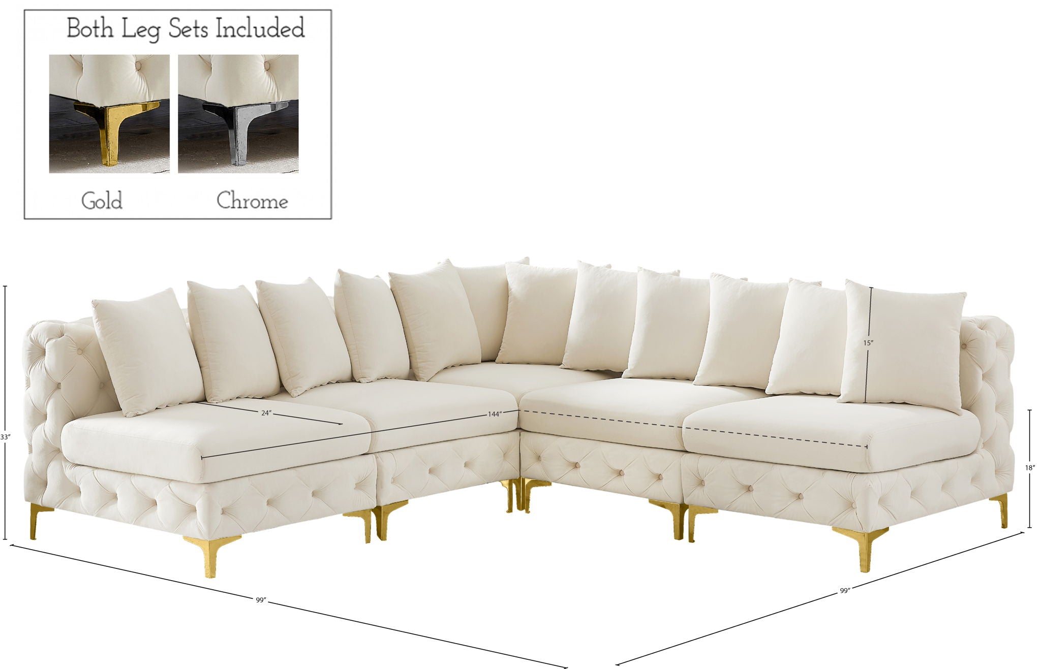 Tremblay - 5 Piece Modular Sectional