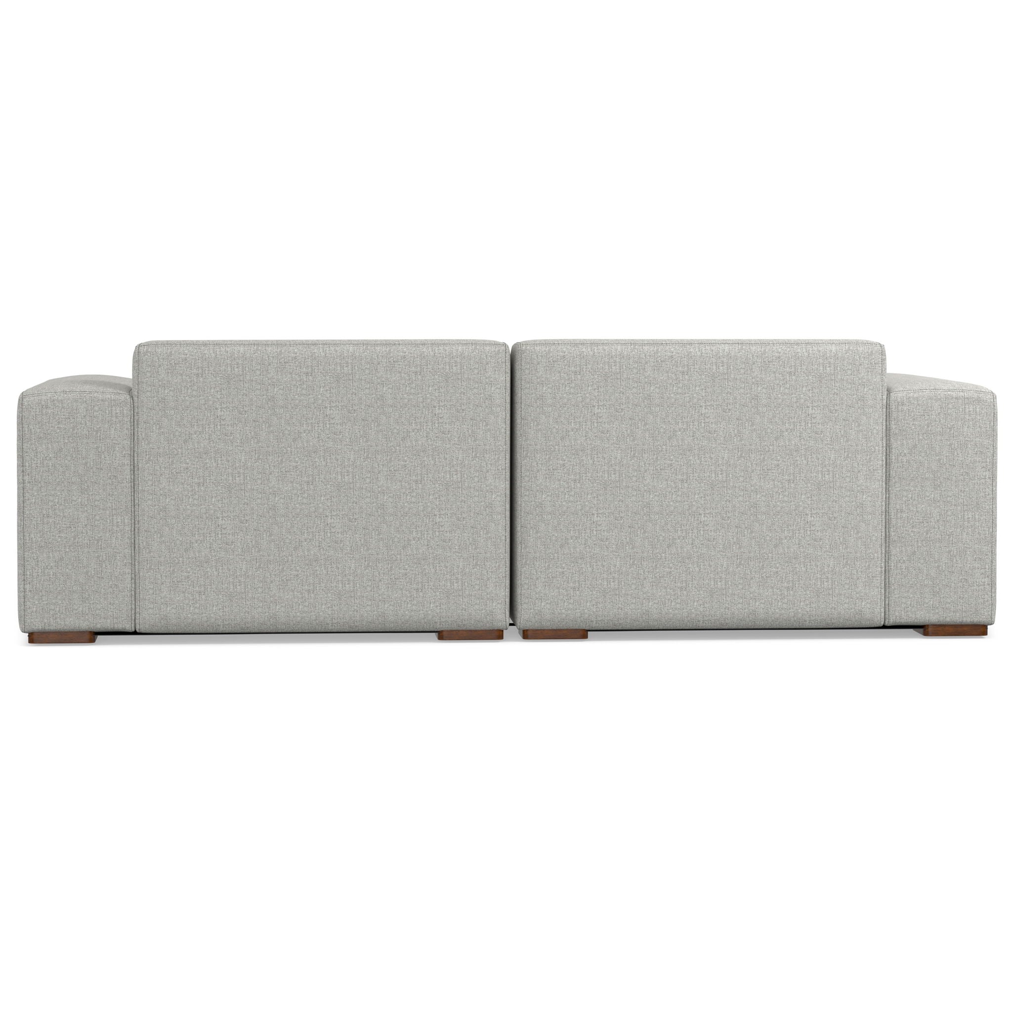 Rex - 2 Seater Sofa And Ottoman - Gray