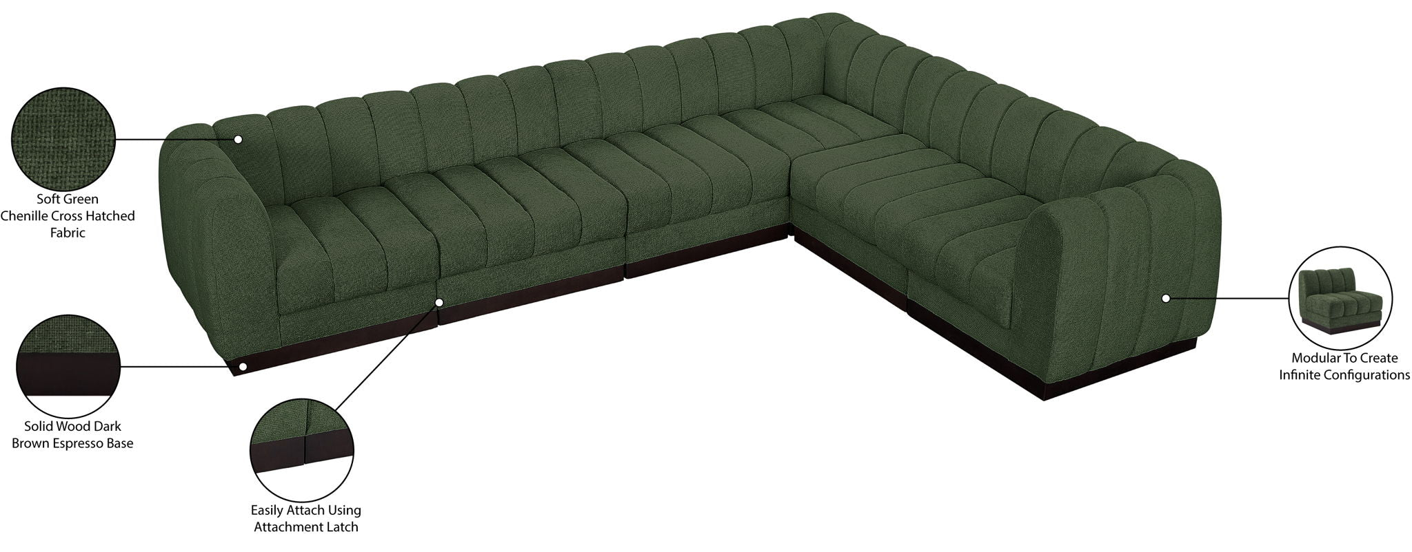 Quinn - 6 Piece Modular Sectional