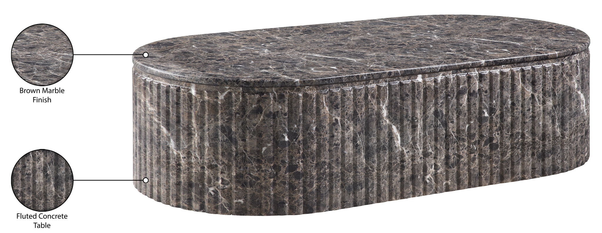 Catania - Concrete Indoor / Outdoor Coffee Table