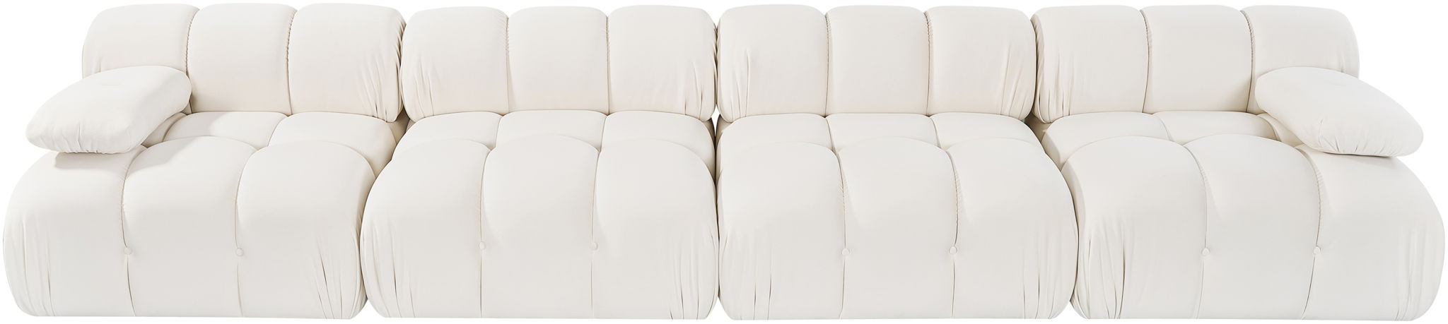 Orin - Velvet 4 Piece Modular Sofa