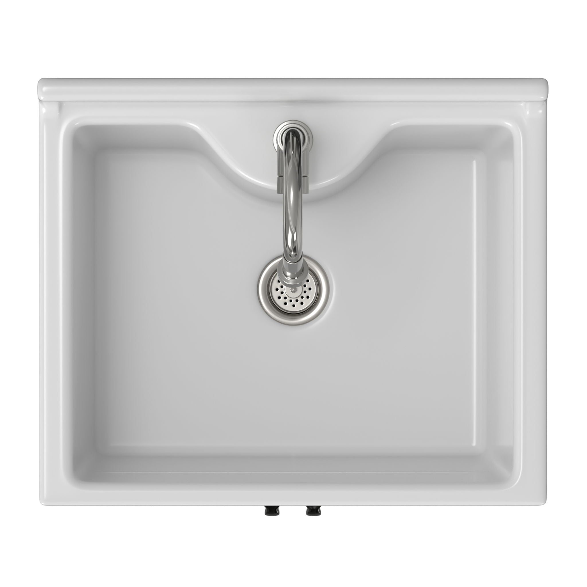 Maile - Laundry Utility Sink And Cabinet With Sink - White