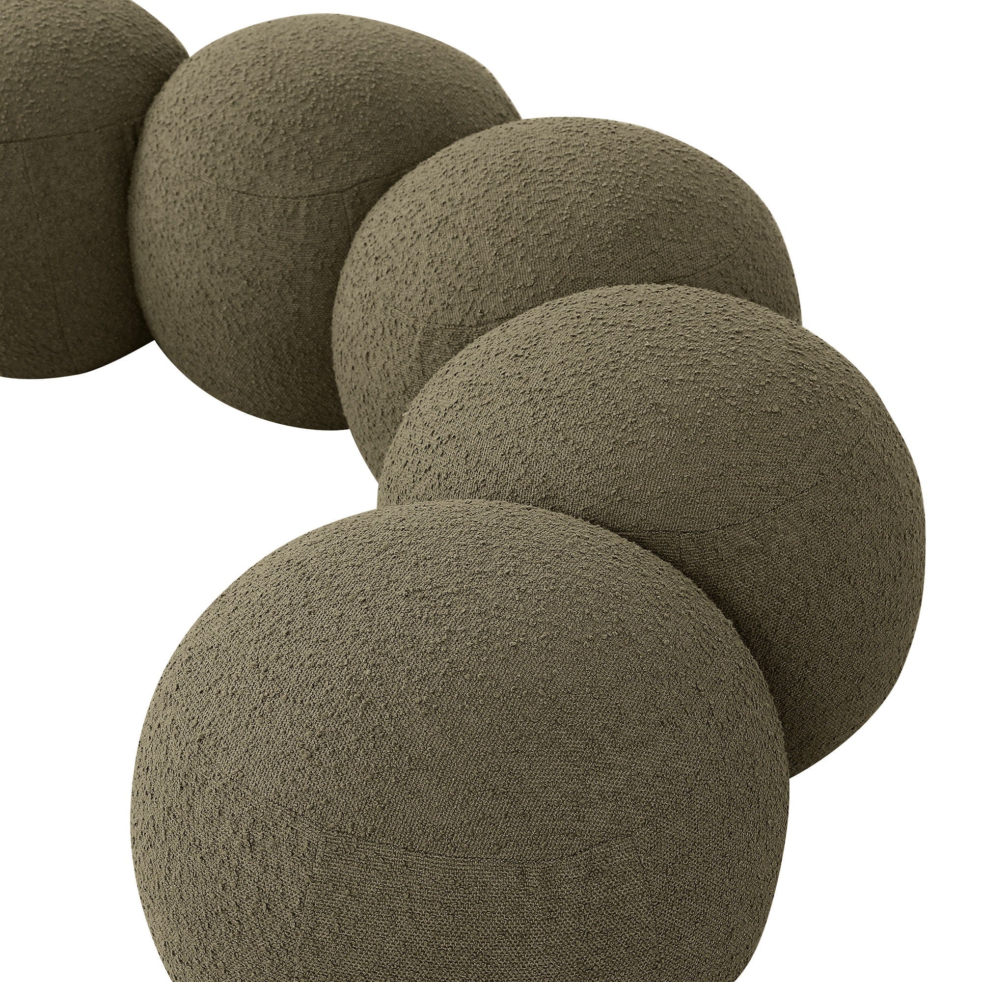 Apollo - Boucle Fabric Bench