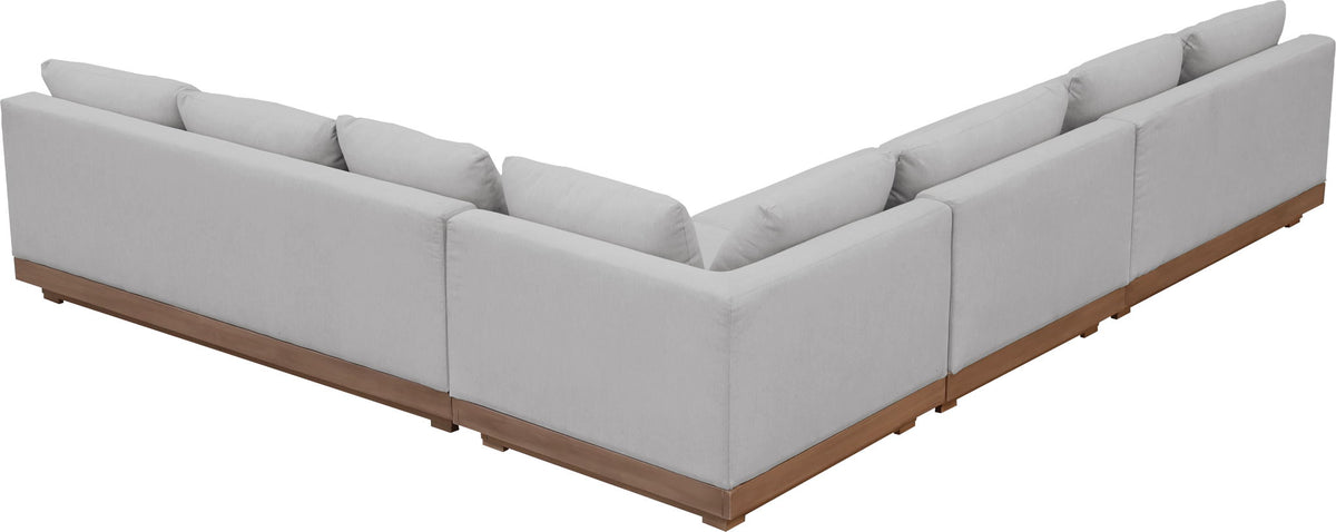 Solace - Olefin Performance Fabric 4 Piece Outdoor Patio Modular Sectional