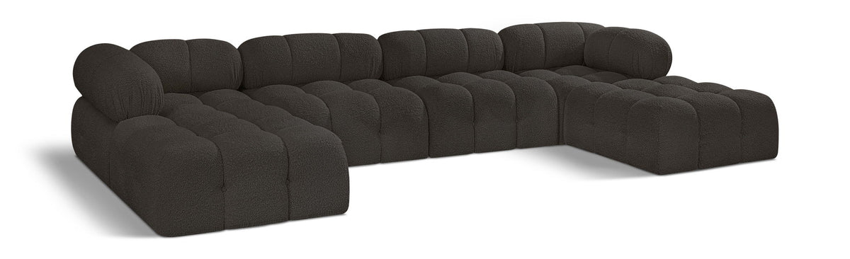 Ames - 6 Piece Fabric Modular U-Shaped Sectional