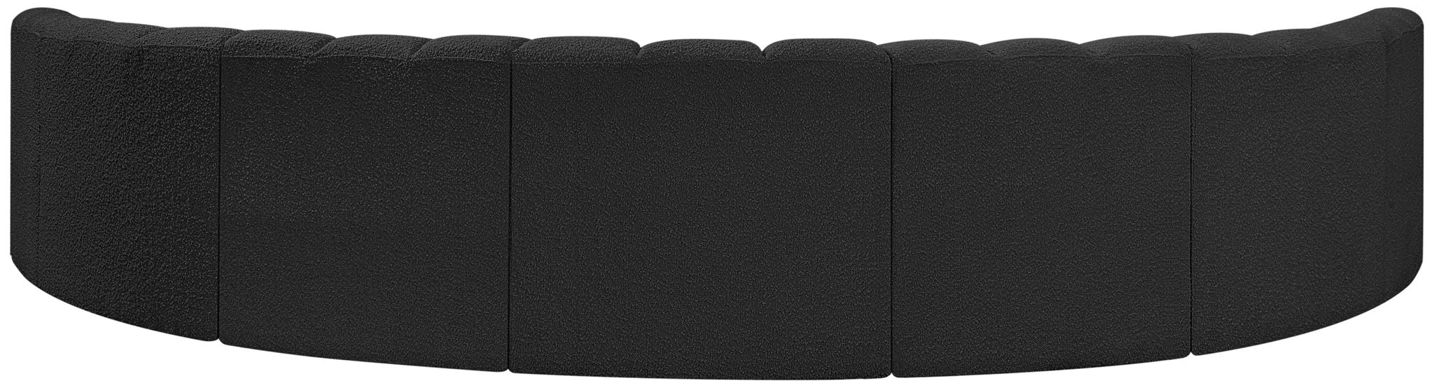 Arc - Boucle Fabric 7 Piece U-Shaped Modular Sofa