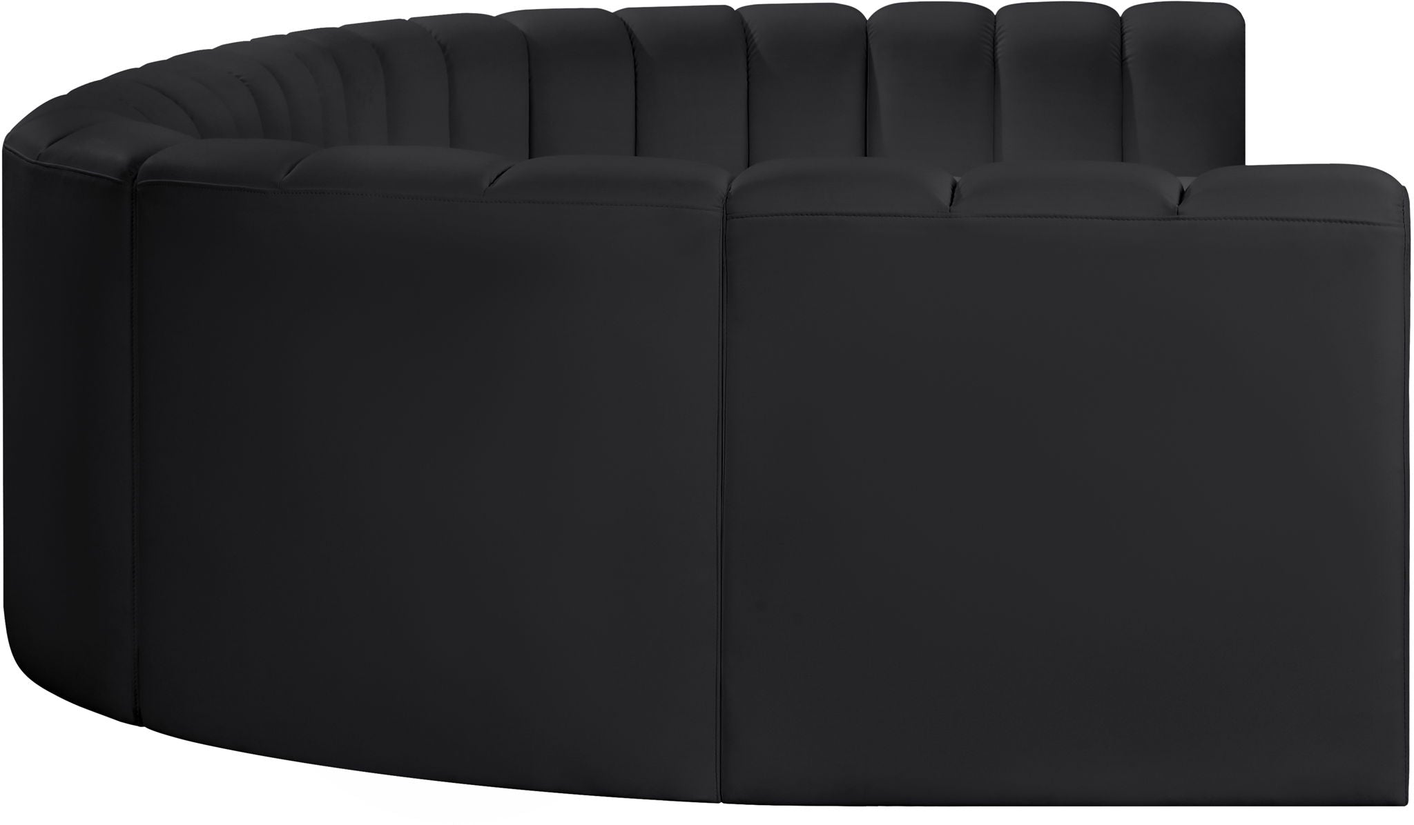 Arc - Faux Leather Modular U-Shaped Sectional