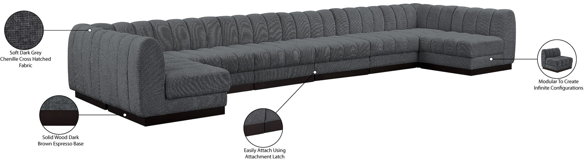 Quinn - 8 Piece Modular Sectional