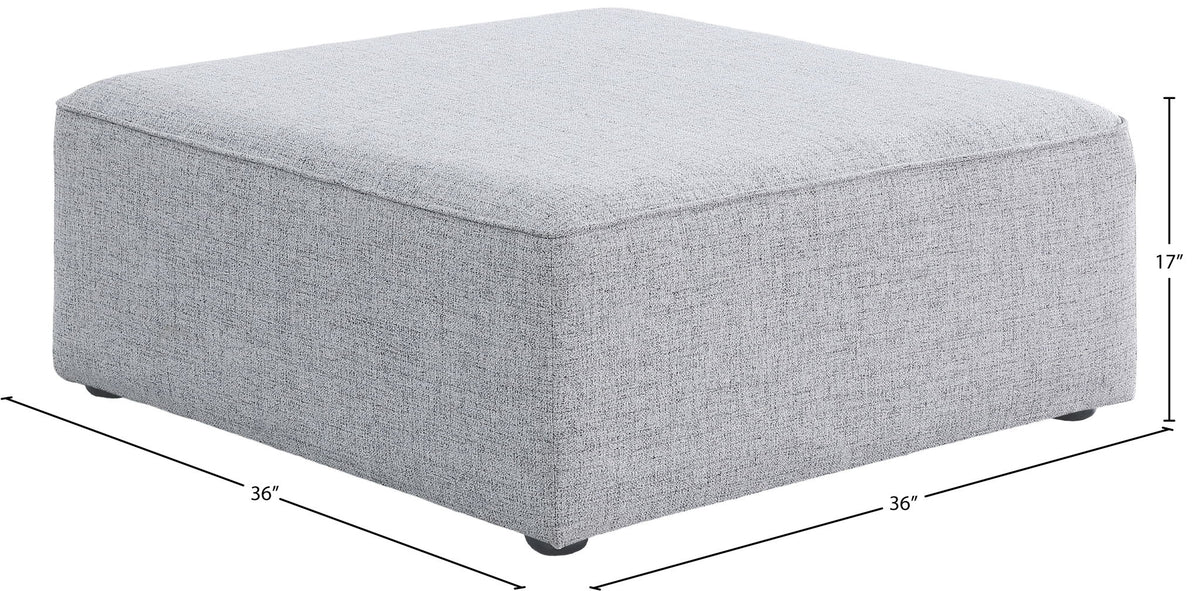 Cube - Linen Ottoman