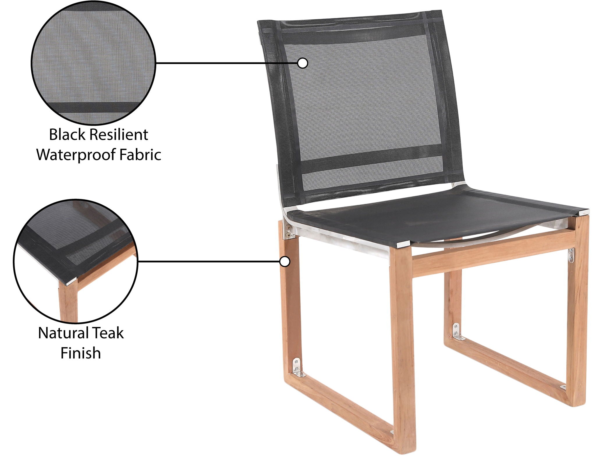 Tulum - Water Resistant Outdoor Patio Dining Side Chair