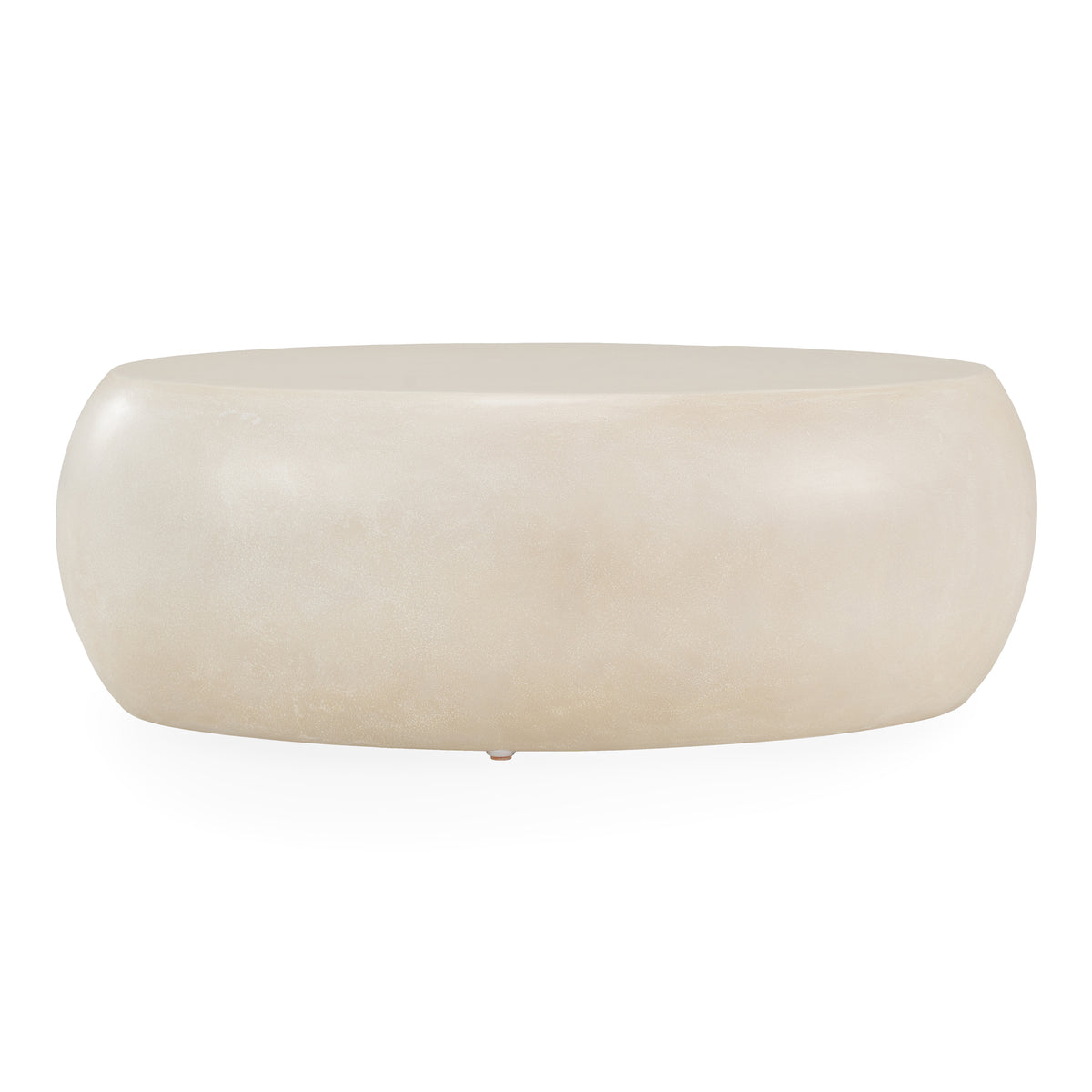 Denny - Modern Beige Fiberform Oval Coffee Table - original 1