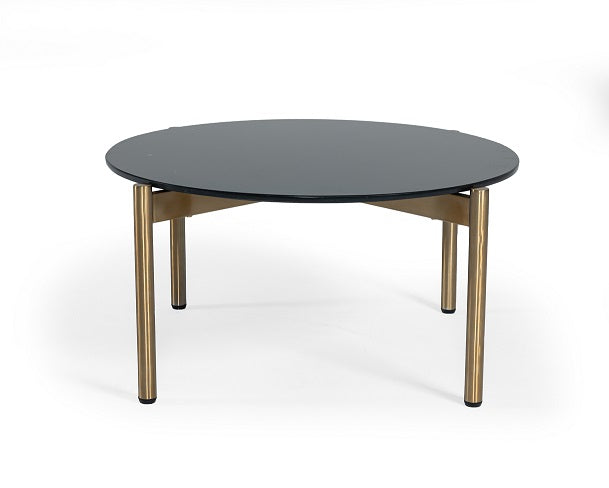 Denzel - Black Marble + Gold Coffee Table