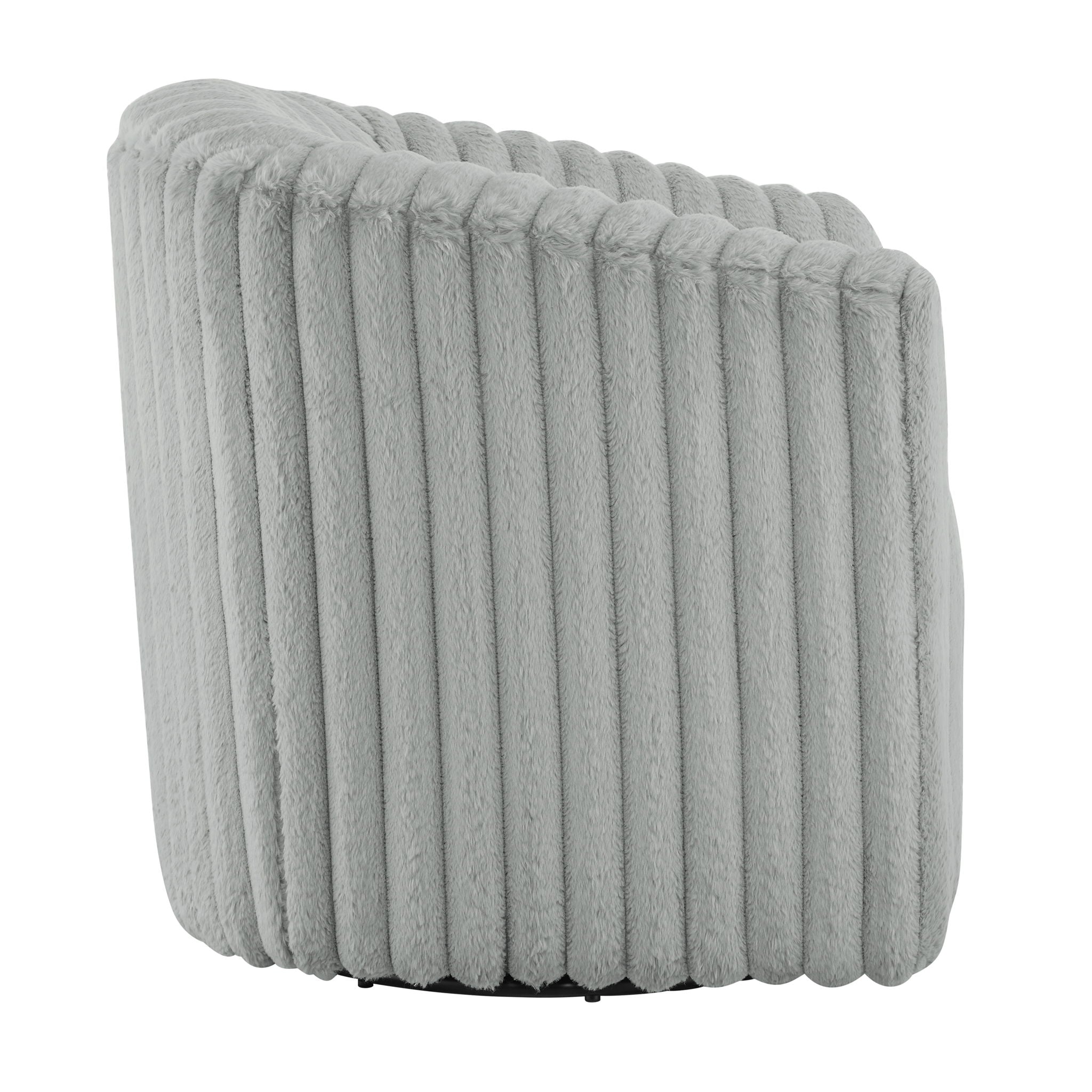 Alexa - Barrel Swivel Chair - Gray