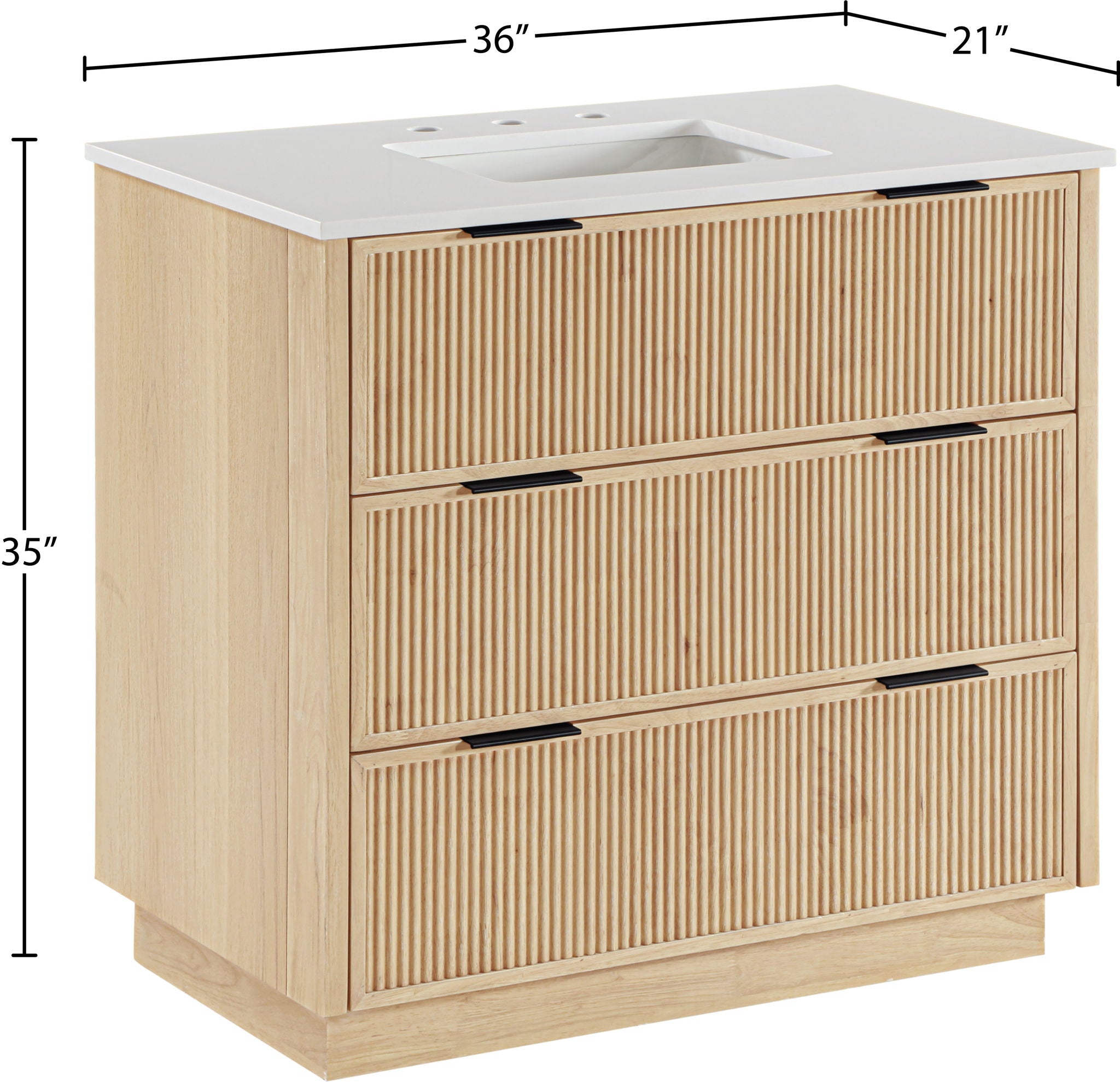 Willard - Engineered Stone And Solid Wood Bathroom Vanity