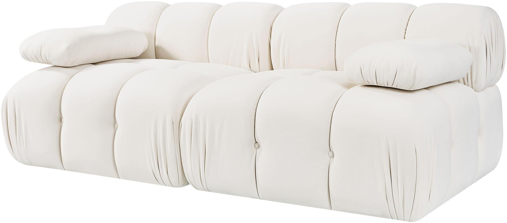 Orin - Velvet Performance Fabric Upholstered 2 Piece Modular Sofa