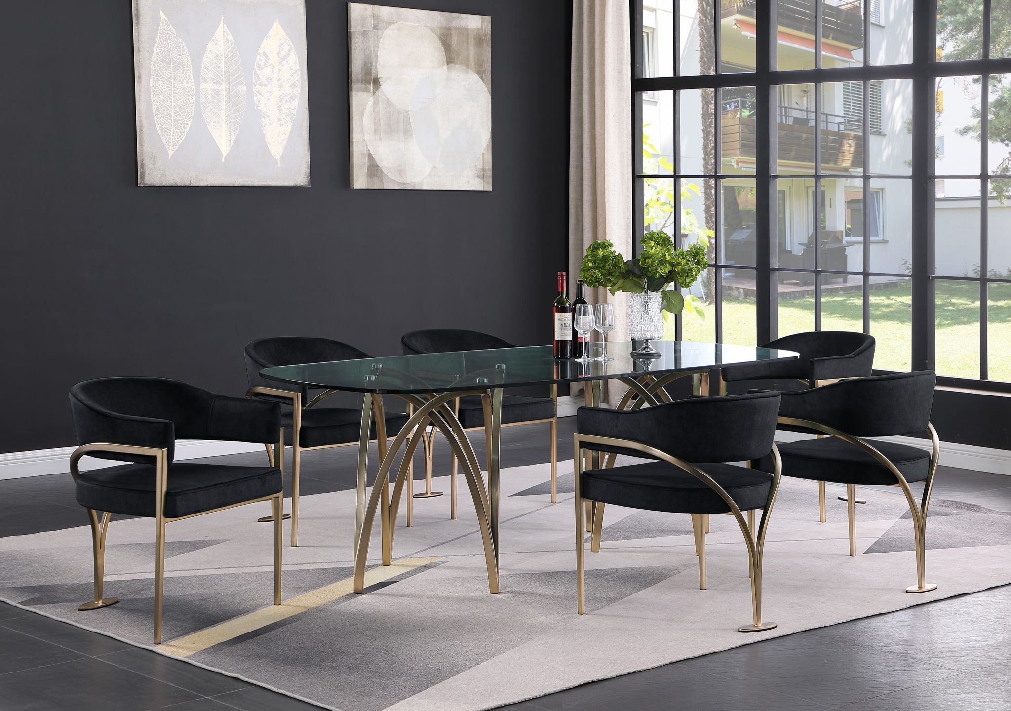 Madelyn - Dining Chair (Set of 2) - Brushed Brass
