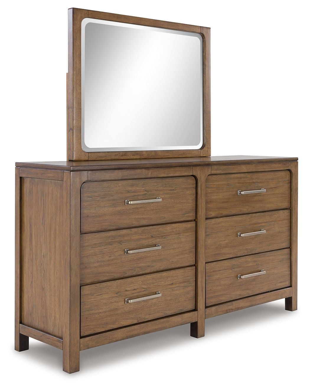 Cabalynn - Dresser And Mirror - Light Brown