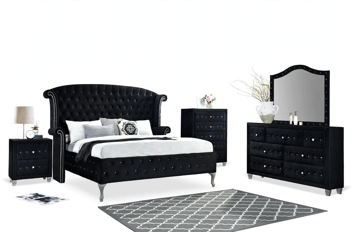 Astrid Black Bedroom Set