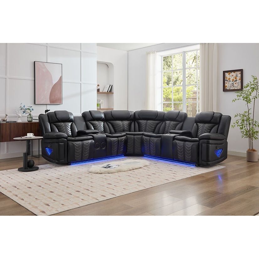 Innova Onyx Reclining Sectional