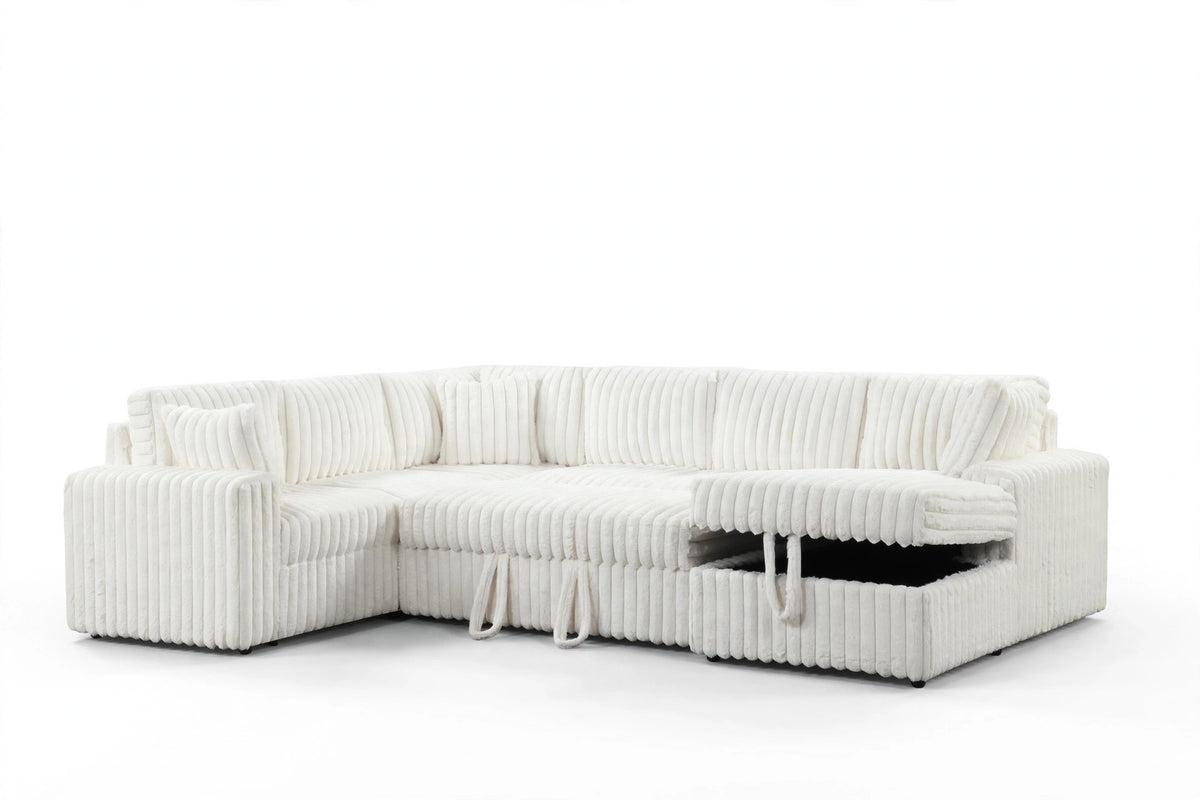 Dune Ever Corduroy Sectional with Pull-Out Bed