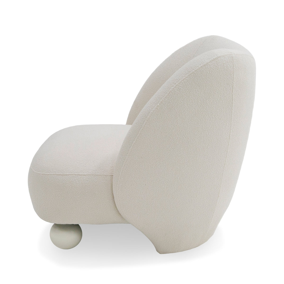 Duran - Contemporary White Fabric Accent Chair