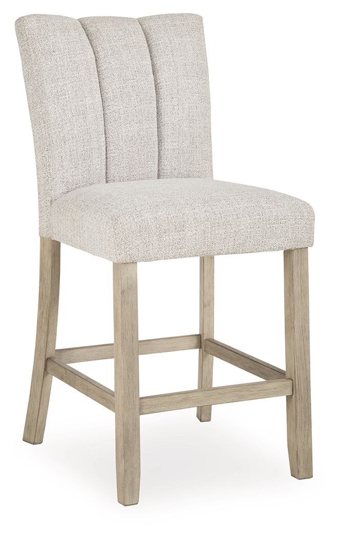 Larawyn - Upholstered Barstool (Set of 2) - Bisque